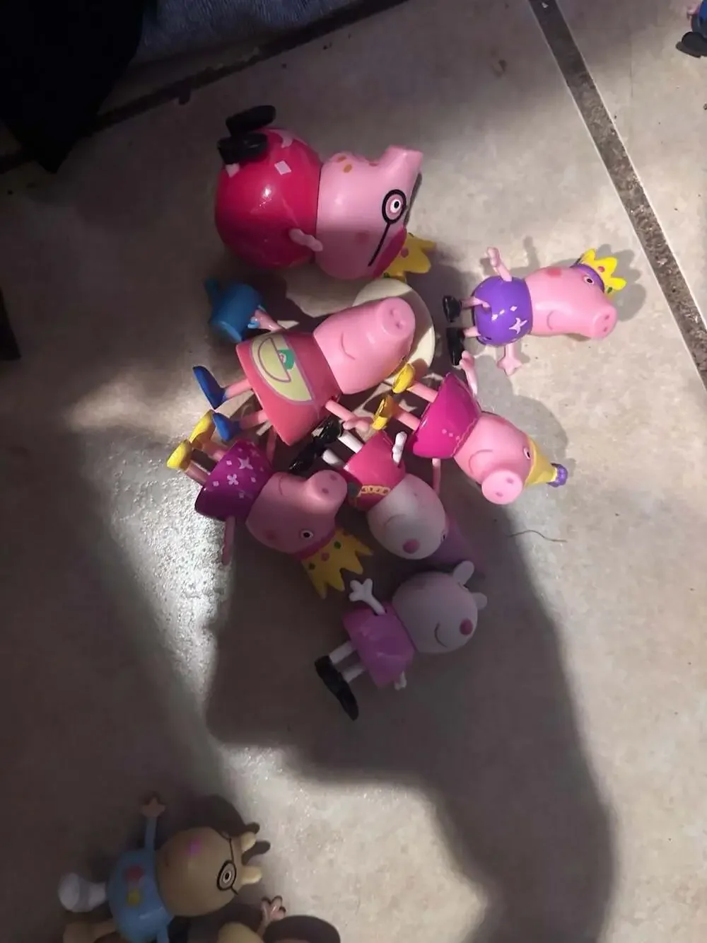 Vintage Peppa Pig Friends and Family Lot of Toy Figures